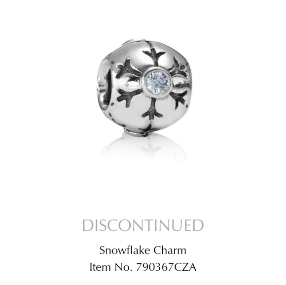Snowflake charm, Pandora retired - Picture 4 of 4
